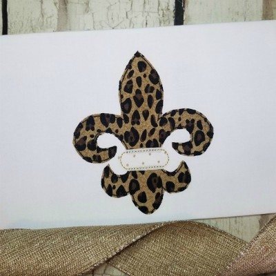 fleur de lis applique triple